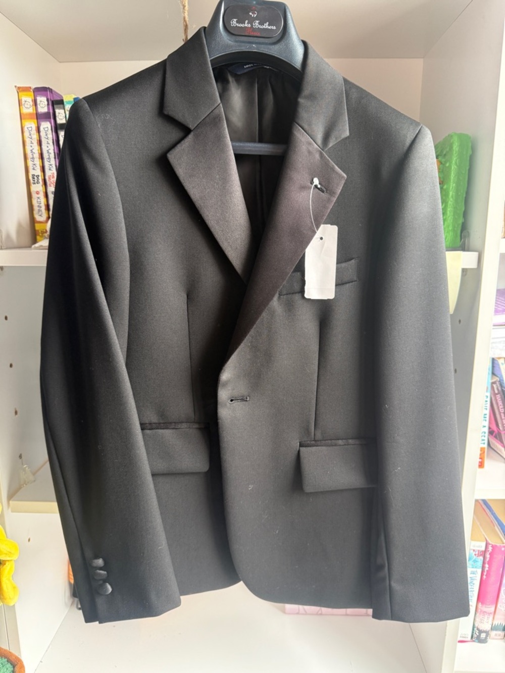 Brooks Brothers Black Men's Single-Breasted Blazer